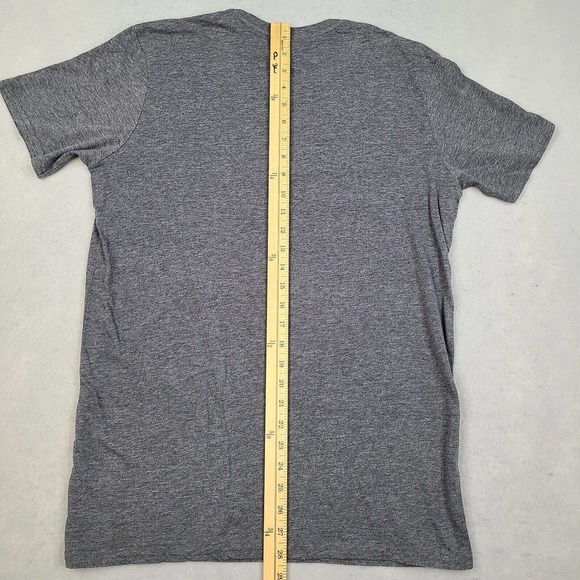 Trump 2020 T-Shirt Large Adult‎ Gray Patriotic American Flag Anvil Short Sleeve - Picture 9 of 10